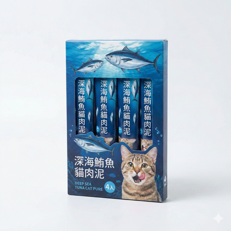 深海鮪魚貓肉泥(4入)